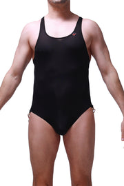 Bodysuit Jockstrap Aspet Plum Black