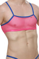 Micro Tank Top Mesh Neon Pink