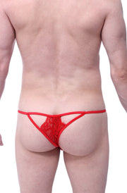 Tanga Encaje Givry Rojo