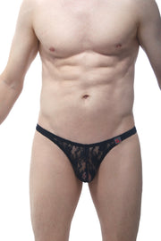 Thong Lace Black