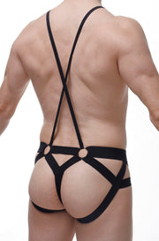 Jockstring Suspenbust Black